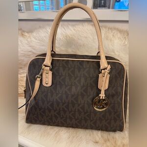 Michael Kors Signature PVC Large Satchel Brown
